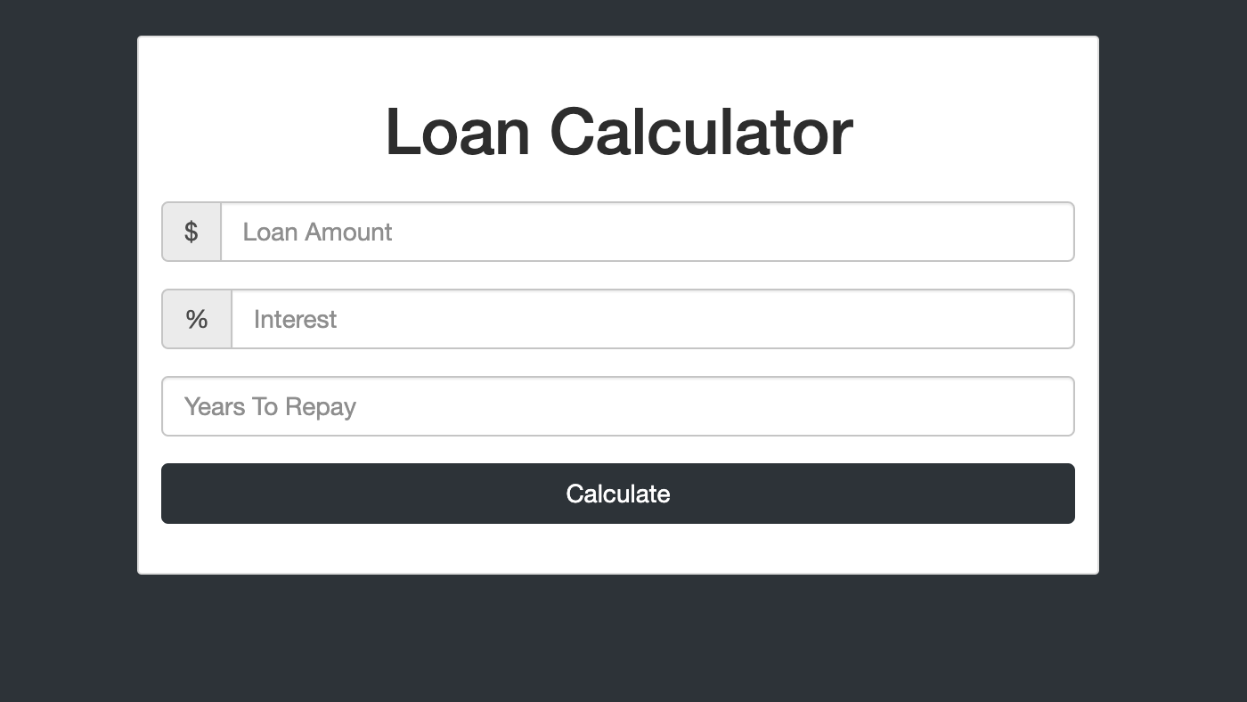 Loan calculator app